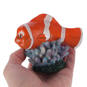 Clown Vis Nemo Vis Aquarium Landschap Decoratie Simulatie Hars Ornament Oceaan Wereld Nep Vis Koraal Decoratie - Product Image 4