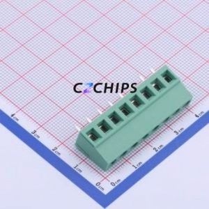 JL128-50008G01 Screw Terminal Block Through hole Component (THT),P=5mm Connector 1x8P 5mm Green Through Hole - Product Image 1