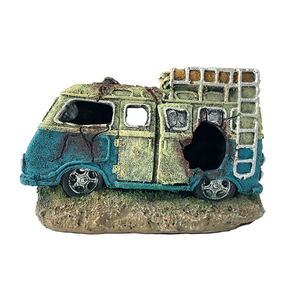 Decorazione per Acquario in Resina, Tubo per Pompa d'Aria, Auto Abbandonata, Decorazione per Vasca dei Pesci - Product Image 3