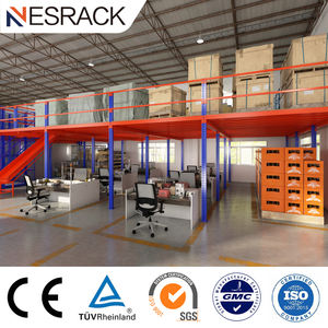 工業用スチールプラットフォームメザニン床ラッキングシステム倉庫ラックと棚メザニン収納棚 - Product Image 4