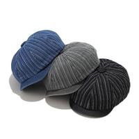 Gorras de Pintor británico de alta calidad al por mayor sombreros de hiedra boinas vaqueras lavadas clásicas sombrero de vendedor de periódicos