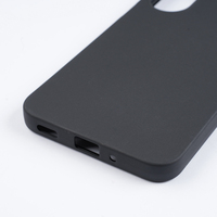 Coque de téléphone en silicone noir mat pour Samsung Galaxy A18, coque de téléphone portable en TPU souple, protection arrière