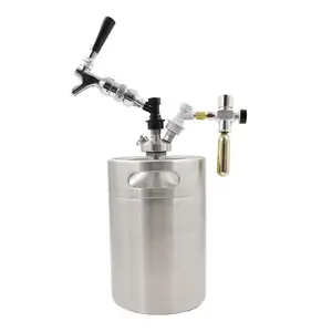 Özel 5l taze gazlı 2 hafta zanaat keg homebrew bira kitleri