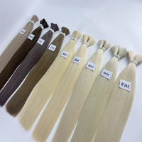 Extensions en vrac crues de cheveux humains vierges doublement étirés en gros sans trame pour le tressage