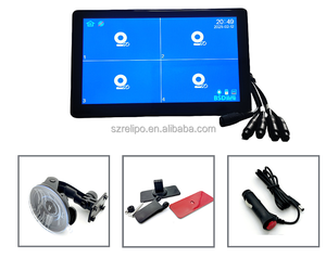 Monitor de Coche IPS de 4 Canales HD 1024x600P TFT LCD con Pantalla Dividida Cuádruple para Reposacabezas con Función de Grabación y Puerto USB - Product Image 5