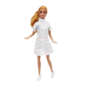 Nuevo en 2024, Ropa de <span class=keywords><strong>Muñeca</strong></span> de Enfermera Médica de 30 cm, Bata Blanca, Accesorios de Juguete para Niñas, Juego de Imitación en Casa, <span class=keywords><strong>Muñeca</strong></span> DIY - Product Image 5