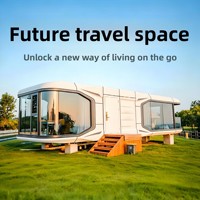 Capsule spatiale personnalisée Apple Cabin, maison mobile, hôtel, hébergement en zone touristique, projet de camping extérieur technologique en métal
