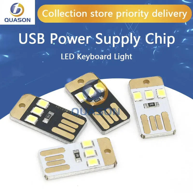 5 Stuks Mini Super Heldere Usb Toetsenbord Licht Notebook Computer Mobiele Voeding Chip Led Nachtlampje Gratis Verzending