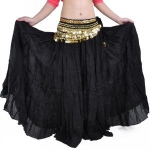 Jupe longue de 8 mètres en polyester faite à la main, style bohème tribal classique, pour la <span class=keywords><strong>danse</strong></span> du ventre <span class=keywords><strong>flamenco</strong></span>, vente en gros pour femmes - Product Image 1