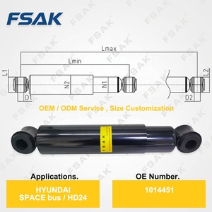 <span class=keywords><strong>Amortisseur</strong></span> arrière robuste 1014451 pour Hyundai SPACE Bus, pièces de suspension haute performance pour bus commercial - Product Image 2