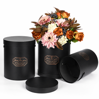Boîte seau ronde personnalisable avec motif, pour l'emballage et la classification de produits floraux mixtes