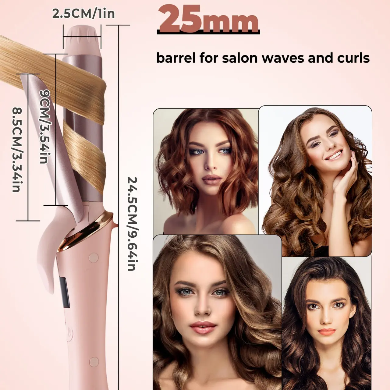 Giá thấp giá rẻ chất lượng cao tóc Curler ABS PTC Bìa đuôi dài sưởi ấm Styling Salon công cụ trực tiếp tùy chỉnh nhà máy Trung Quốc