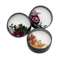Set Hadiah Mewah Terbaru 2022 Lilin Aroma Kedelai Beraroma Bunga Kering Aromaterapi Ramah Lingkungan Stok Liburan Festival Vanilla