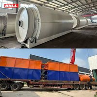 Machine de pyrolyse intermittente de pneus écologique pour transformer les pneus usagés, les déchets plastiques et les déchets domestiques en huile combustible