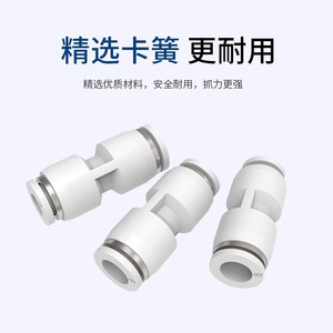 Dde Dade Pneumatics <b>Quick</b> <b>Connector</b> Pu Straight Through 4 6 8 10 12 16mm For Air Hose Nylon Tubing Manufacturing - Product Image 1