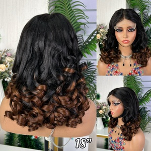 Peluca de Cabello Humano de Alta Calidad Sin Pegamento, Rizado y Voluminoso, SDD Super Double Drawn 5*5, 300% de Densidad - Product Image 5