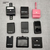 Étui de protection en cuir PU pour outils, porte-badge de travail cousu, pochette de rangement, accessoire pour clé USB, vente en gros