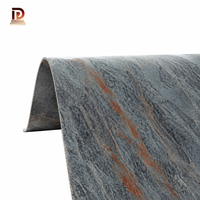 Revêtement mural en pierre flexible, carreaux en porcelaine souple MCM pour piliers ronds et façades courbes, certifié CE SGS