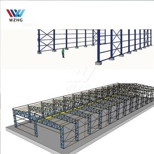 Costruzione di un magazzino temporaneo per una struttura in acciaio impermeabile leggero magazzino in un'officina meccanica - Product Image 6