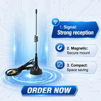 Antenne externe à base magnétique à gain élevé, bobine à ressort omnidirectionnelle SMA mâle pour passerelle IoT 433 MHz 868 MHz 915 MHz, concentrateur de signal