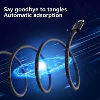 66W Vente en gros en usine Chargeur USB haute qualité Câble de charge rapide magnétique pour Iphone Android