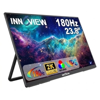 23,8 Zoll Tragbarer Reisemonitor 2K QHD 2560x1440 180Hz für Laptop, PC und Spielkonsolen Unterwegs