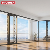 Fenêtre à battant en aluminium à rupture de pont thermique, double vitrage, verre trempé, ouverture vers l'extérieur/intérieur, pour villa