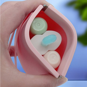 Pochette en silicone de qualité alimentaire à motif bonbons pour friandises, collations pour chiots, cosmétiques, porte-monnaie, sac à fermeture éclair portable pour l'entraînement en extérieur - Product Image 6