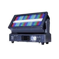LG350W RGB 144W Blanc 3-en-1 LED Moving Head Wash Strobe Light en aluminium moulé sous pression DMX512 6000K Lumière du jour Gradation 32 bits Scène DJ