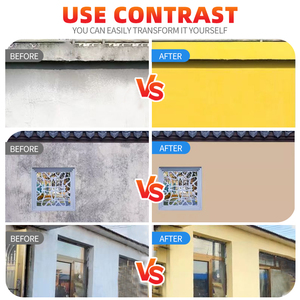 Pintura de pared exterior acrílica resistente al desgaste y al sol, pintura a prueba de humedad para casas de cemento y paredes exteriores residenciales - Product Image 4