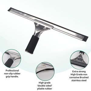 MSJ Hot Sell Convenient Stainless Steel Window Wiper Glass Wiper Window Cleaning <strong>Squeegee</strong> for Multiple <strong>Use</strong> - Product Image 2