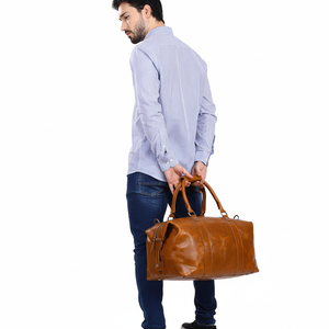 Custom Vegan PU Leather Weekender Duffel <b>Bag</b> for <b>Men</b> Panelled Casual Travel Duffle <b>Bag</b> - Product Image 1
