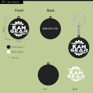 <strong>Custom</strong> <strong>Soft</strong> PVC <strong>Rubber</strong> Keychains 3D Waterproof Lightweight Promotional Logo <strong>Keyring</strong> - Product Image 3