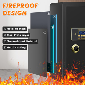 Weichiセキュリティデジタル電子セーフボックススチール家庭用指紋ロック付き家庭用 - Product Image 5