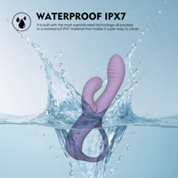 WINYI WK0060 Flexibler Vibrator für Frauen Wasserdichtes Flüssigsilikon G-Punkt Klitoris-Stimulator Duale Vibration Erwachsenen-Sexspielzeug