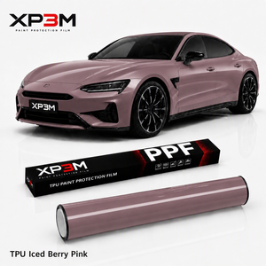ฟิล์มกันรอยรถยนต์ XP3M TPU สีชมพูไอซ์เบอร์รี่  แบบซ่อมแซมตัวเองได้  ความหนา 7.5 มิล  เคลือบเงา - Product Image 1