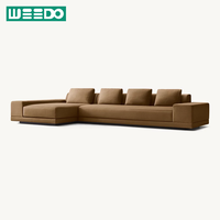 Ensemble de canapés Chesterfield modernes de luxe, cadre en bois massif, canapé-lit modulaire, rembourrage en éponge capitonné, revêtement en lin, confortable pour appartement et hôtel