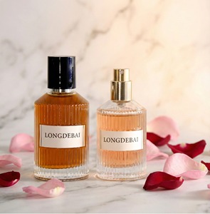 Custom high end round spray Perfume Glass <b>Bottle</b> 30ml 50ml 100ml empty clear Crimp Perfume <b>Bottle</b> with <b>box</b> packaging - Product Image 3