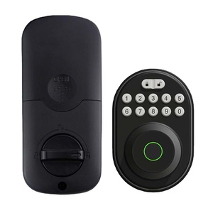 Phong cách Mỹ thông minh Khóa chốt cửa với dấu vân tay & cho bluetooth từ xa ẩn điện tử bằng gỗ khóa cửa - Product Image 5