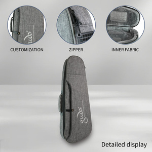 Housse de guitare électrique folk portable en tissu doux tissé double, résistante à l'eau, design ergonomique, étui pour guitare acoustique - Product Image 2