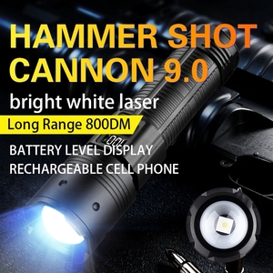 <span class=keywords><strong>Lampe</strong></span> <span class=keywords><strong>de</strong></span> <span class=keywords><strong>poche</strong></span> <span class=keywords><strong>de</strong></span> camping en alliage d'aluminium rechargeable pour l'extérieur <span class=keywords><strong>sans</strong></span> batterie Projecteur longue distance avec écran LCD - Product Image 2