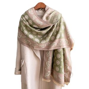 Bufanda chal de lujo Keshmir Lady, manta cálida de invierno de doble uso, Material de poliéster para damas - Product Image 1