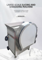 Máquina Cortadora de Verduras Multifuncional de Acero Inoxidable, Equipo Industrial para Rebanar y Triturar Vegetales