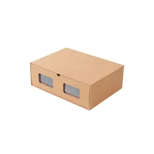 Scatola per cassettiere di spedizione di carta colorata con Logo personalizzato scatola di cartone per vestiti