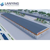 Edificio prefabricado de estructura de acero de diseño moderno para Taller de almacenamiento automático o tienda de almacén de construcción de metal