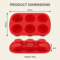 Moules à gâteau en silicone antiadhésifs sans BPA pour la pâtisserie à domicile, moules à muffins et cupcakes réutilisables, moule à mousse en silicone