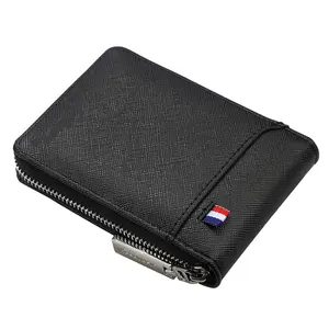On-Trend Brown Men's Wallet: Stylish PU Leather Business Card Holder with a Sleek Design