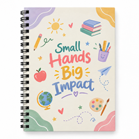 Carnet à spirales A5 personnalisé, imprimé pour une campagne promotionnelle, papeterie scolaire et de bureau, cadeau pour un événement, journal, couverture en papier, portable, créatif