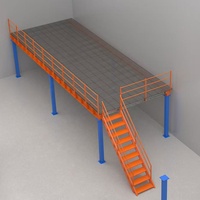 Plateforme de stockage industrielle en acier, à plusieurs niveaux, modulaire, résistante à la corrosion, personnalisable, pour mezzanine