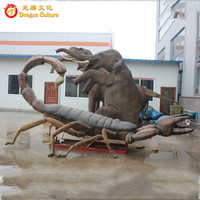2024 Laufender Lebensgroßer Hochwertiger Beliebter Hunde-Roboter Zigong Animatronisches Tier Skorpion-Modell für Zoos